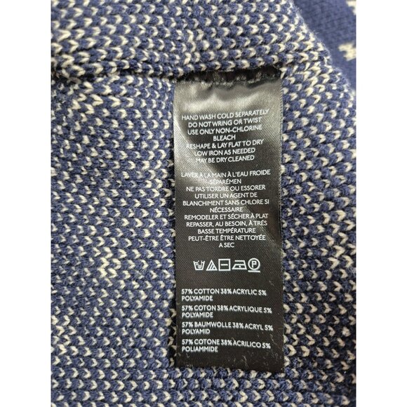 Free People Cropped Sweater Women's Size S Blue Easy Street Patterned Boxy (52) - Picture 5 of 12